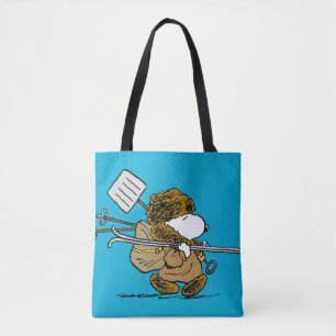 Bolsa Tote Amendoins   Snoopy Snow Warrior