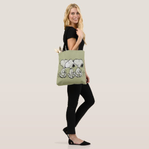 Bolsa Tote Amendoins   Snoopy Walking Alto