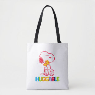 Bolsa Tote Amendoins Snoopy & Woodstock Huggable