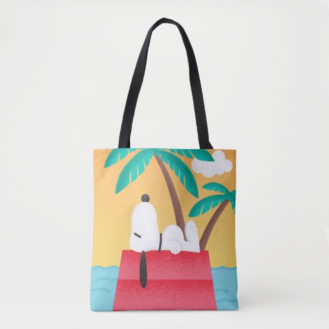 Bolsa Tote Amendoins | Sonhos De Deco Tropical Snoopy (Frente)