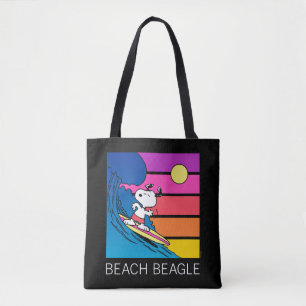 Bolsa Tote Amendoins Surfe em Snoopy