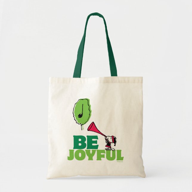 Bolsa Tote Amendoins | Woodstock Be Joyful (Frente)