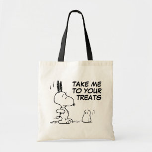 Bolsa Tote Amendoins Woodstock Scare Snoopy