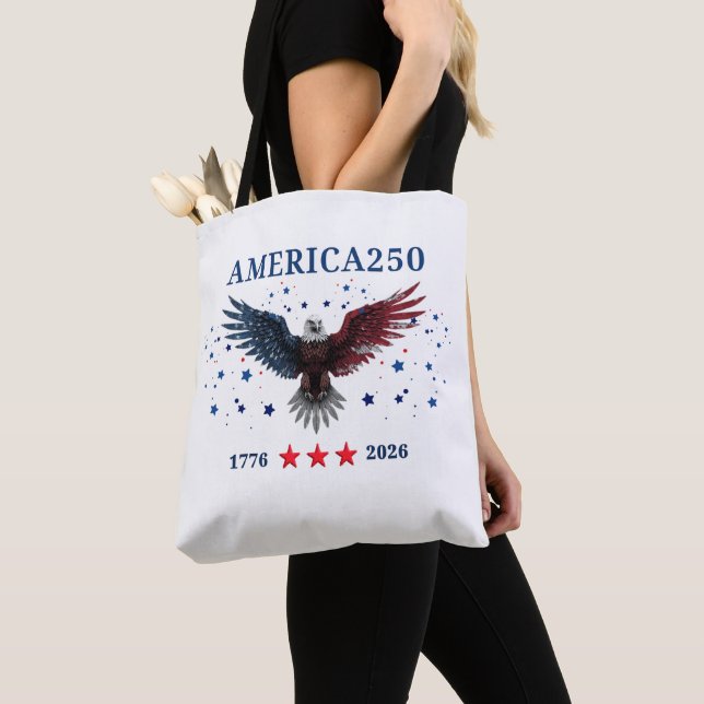 Bolsa Tote AMERICA250 Independence Day 1776 - 2026  (Close Up)