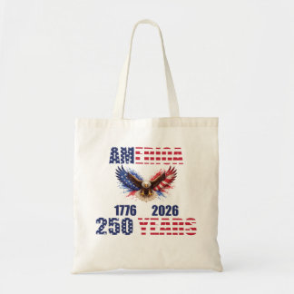 Bolsa Tote América 250 Anos – Águia Patriótica 1776–2026 EUA