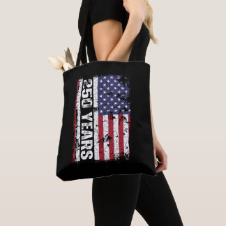 Bolsa Tote  America 250 Years Retro Flag 250th Anniversary