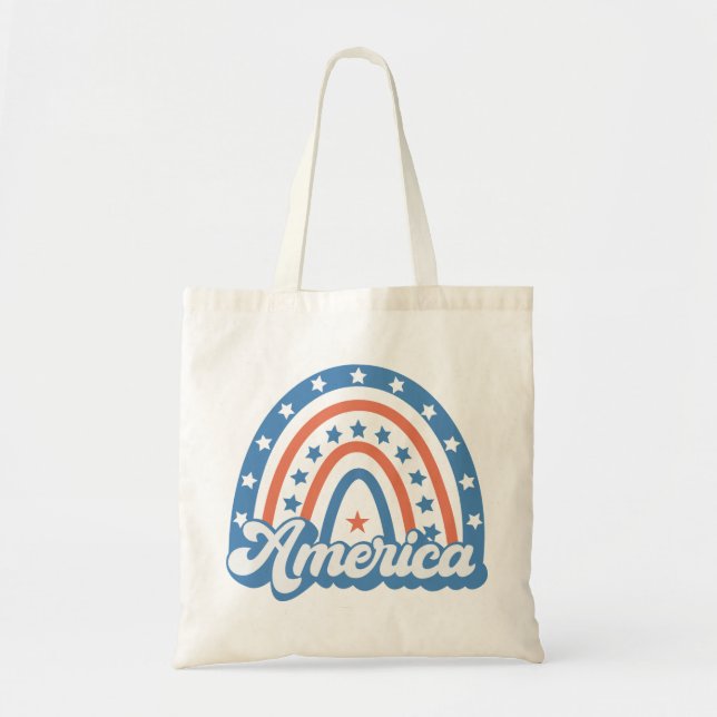 Bolsa Tote America Boho Retro (Frente)