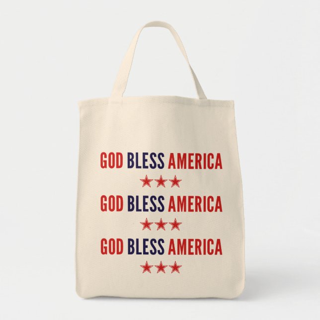 Bolsa Tote América deus abençoe (Frente)
