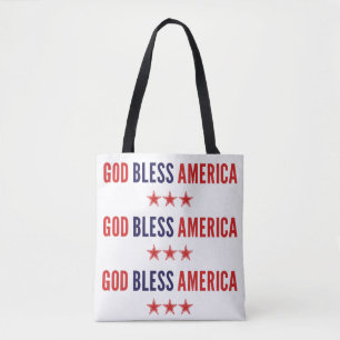 Bolsa Tote América deus abençoe