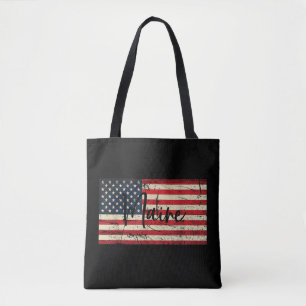 Bolsa Tote América do Estado do Maine USA