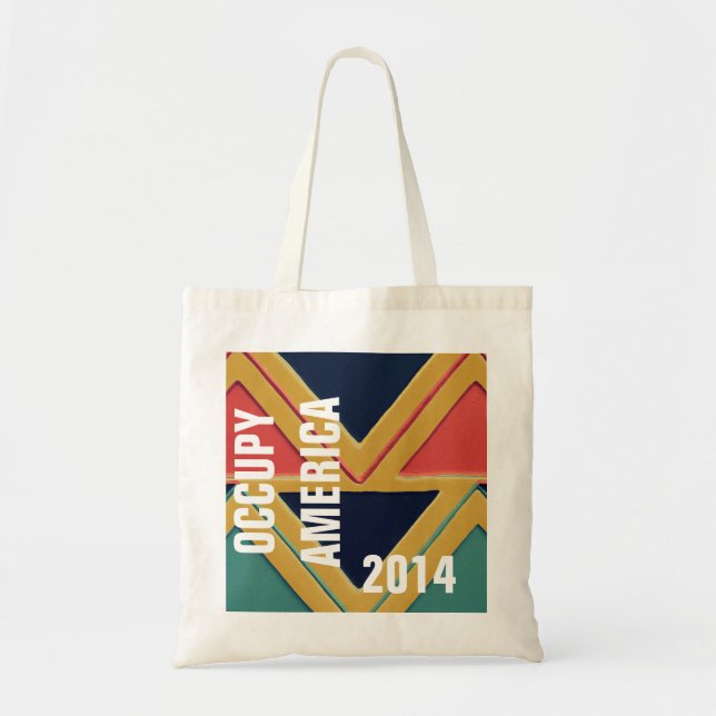 BOLSA TOTE AMÉRICA OCCUPY 2014 (Frente)