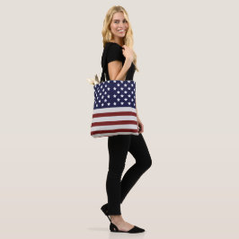 Bolsa Tote American Flag American USA Pattern