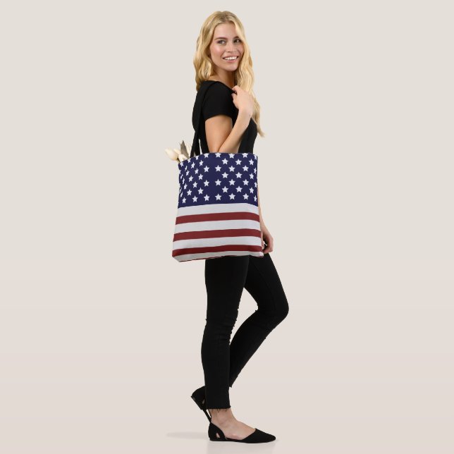 Bolsa Tote American Flag American USA Pattern (No(a) Modelo)