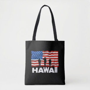 Bolsa Tote American Flag Hawaii