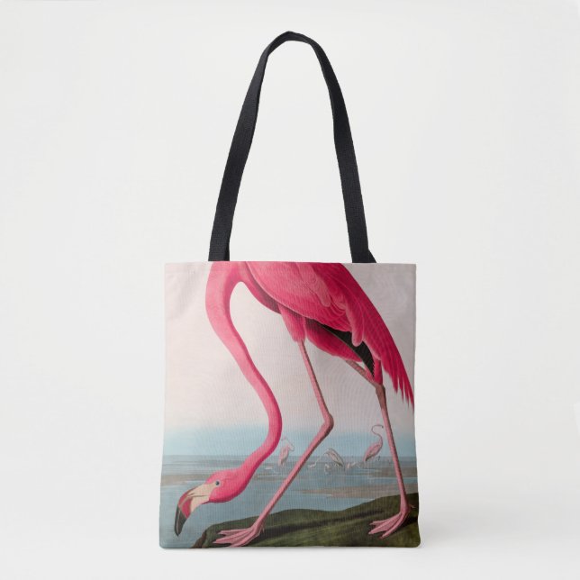 Bolsa Tote American Flamingo Birds of America Audubon Impress (Frente)