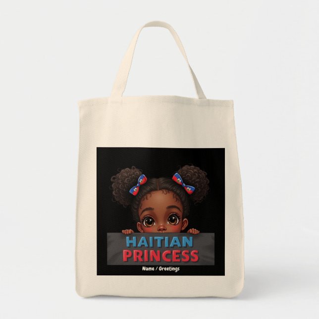 Bolsa Tote American Haitian Flag Day Haitian Princess (Frente)