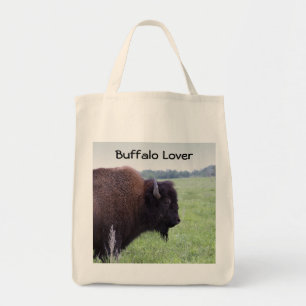 Bolsa Tote American Plains Buffalo Bison Bag