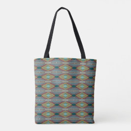 Bolsa Tote American Southwest Patterned Art And Earthy Colors