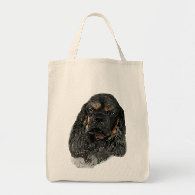 Bolsa Tote Americano cocker spaniel (Frente)