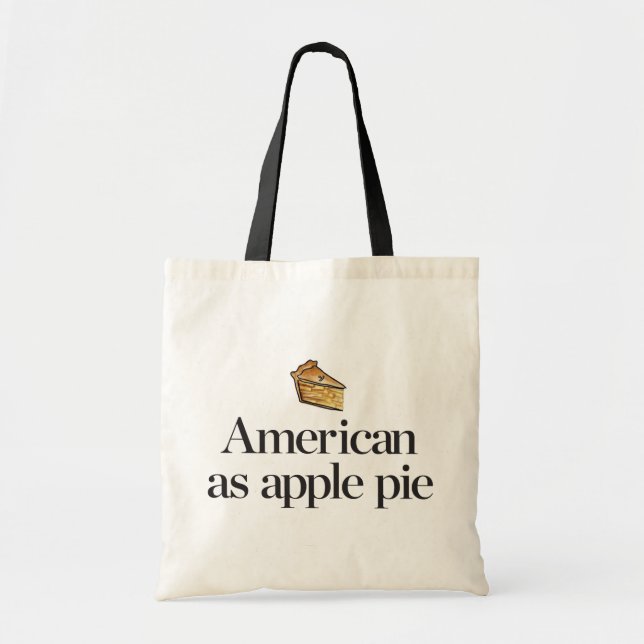 Bolsa Tote Americano como a torta de Apple (Frente)
