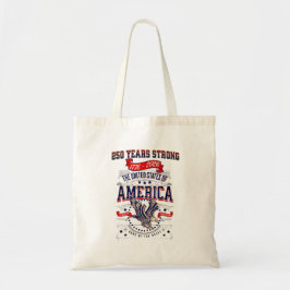 Bolsa Tote Americano Patriótico Aniversário de 250 Anos