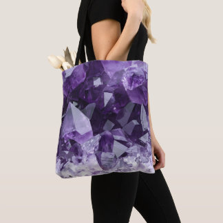 Bolsa Tote Amethyst Healing Crystal Cluster