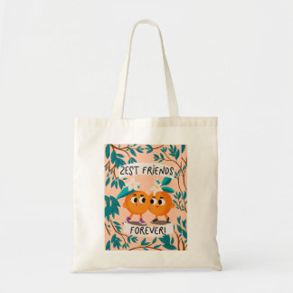 Bolsa Tote Amigos Alegres Laranja Fofa