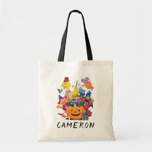 Bolsa Tote Amigos da Rua Sésamo Feliz Halloween