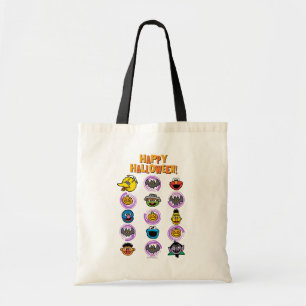 Bolsa Tote Amigos da Rua Sésamo - Feliz Halloween!