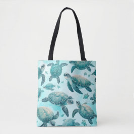 Bolsa Tote Amigos das Tartarugas Marinhas