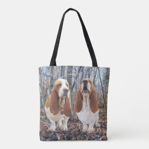 Bolsa Tote Amigos de Basset Hound