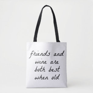 Bolsa Tote Amigos E Saco De Tota De Ombro De Vinho