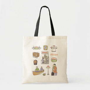 Bolsa Tote AMIGOS™   Ícones de desenho animado
