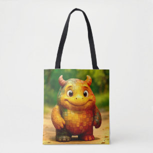 Bolsa Tote Amigos Ímpar - Poster Monstro do Azulejo Arco-Íris