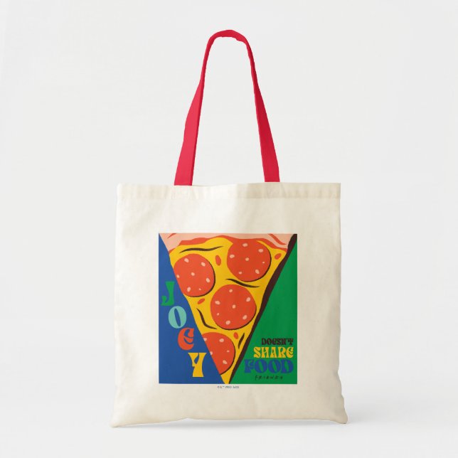 Bolsa Tote AMIGOS™ | Joey não compartilha Comida - Pizza Grap (Frente)