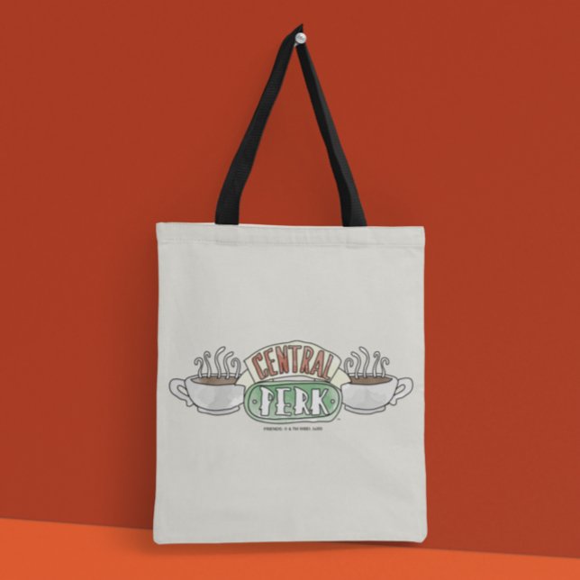 Bolsa Tote AMIGOS™ | Logotipo de Aquarela Central Perk (Criador carregado)