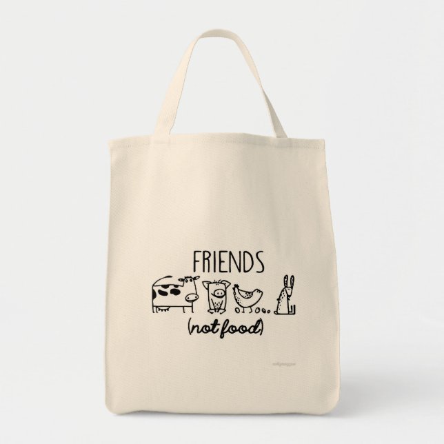 Bolsa Tote AMIGOS (não comida) (Frente)