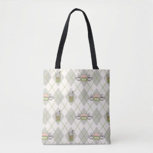 Bolsa Tote AMIGOS™ Padrão de Argyle de Perk Central