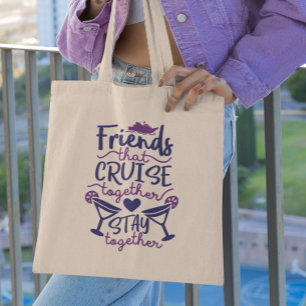 Bolsa Tote Amigos que Cruzam Juntos Dica de Viagem