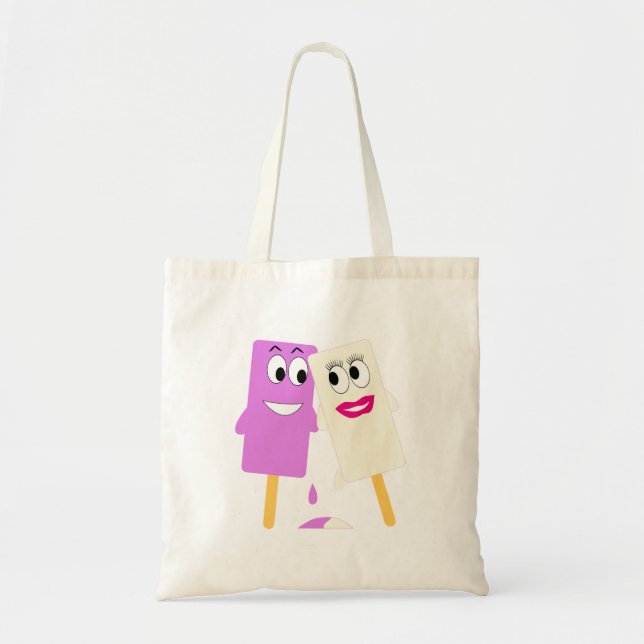 Bolsa Tote amigos sorvetes (Frente)