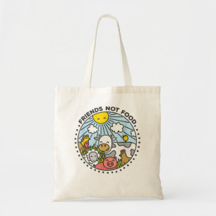 Bolsa Tote Amigos Vegan Sem Comida Veganismo Comida V