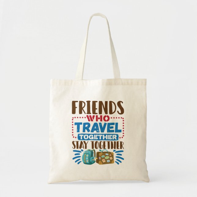 Bolsa Tote Amigos viagem Amigos Que Viagem Juntos (Frente)