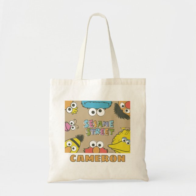 Bolsa Tote Amigos Vintage da Rua Sésamo (Frente)
