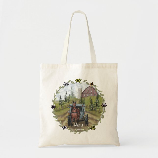 Bolsa Tote Amish Town Tote Bag (Frente)