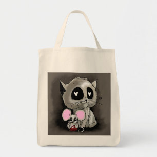 Bolsa Tote Amizade Amor Coração de São Valentim de Gatinho e