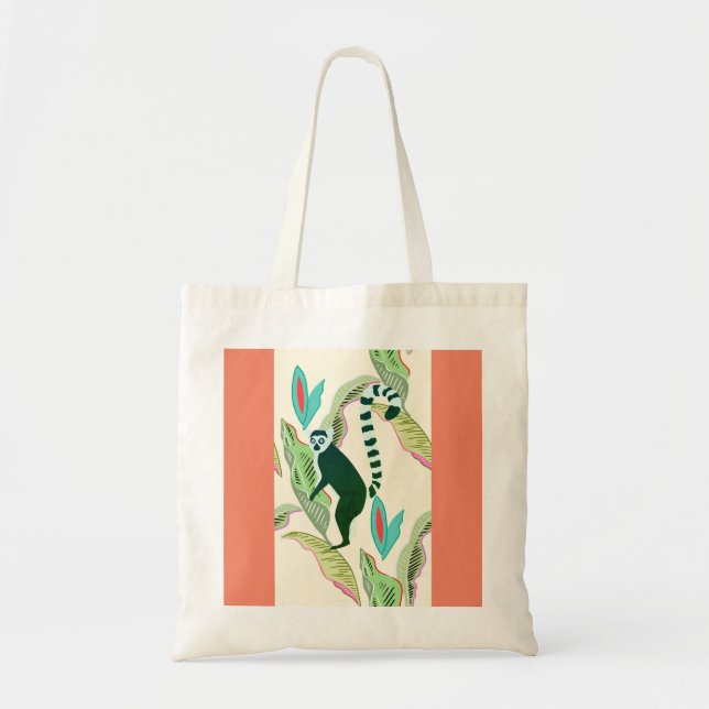 Bolsa Tote Amizade Animal - SOS Lémur - 2 rostos (Frente)