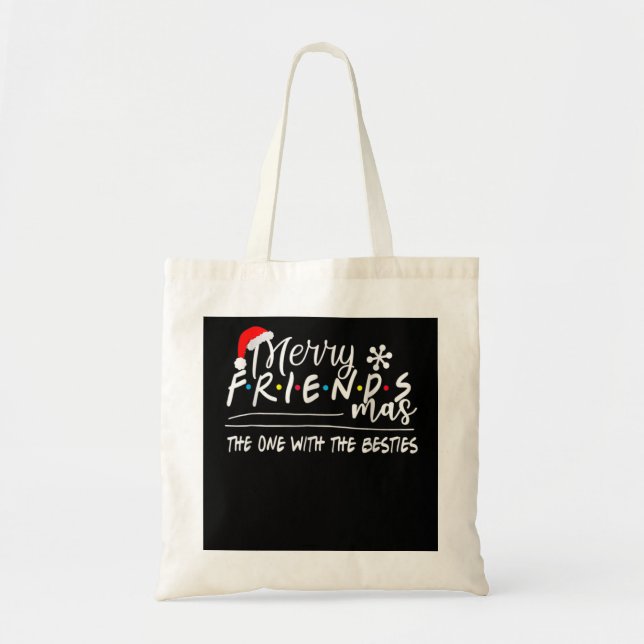 Bolsa Tote Amizade feliz O Que Tem O Natal Bestial (Frente)