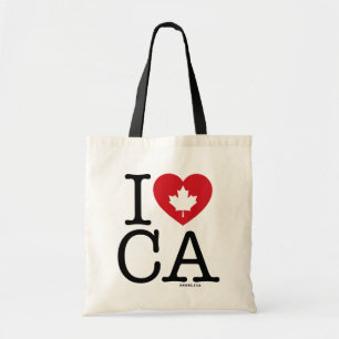 Bolsa Tote Amo CA   Eu Amo o Canadá Tote Bag Personalizado