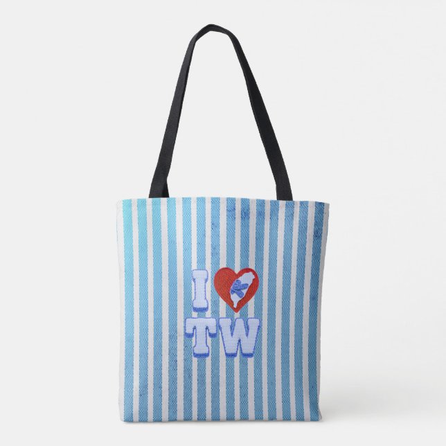 Bolsa Tote Amo chinelos taiwaneses (Verso)