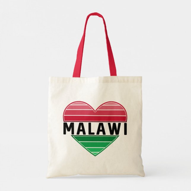 Bolsa Tote Amo Malawi, Coração Malawi (Verso)